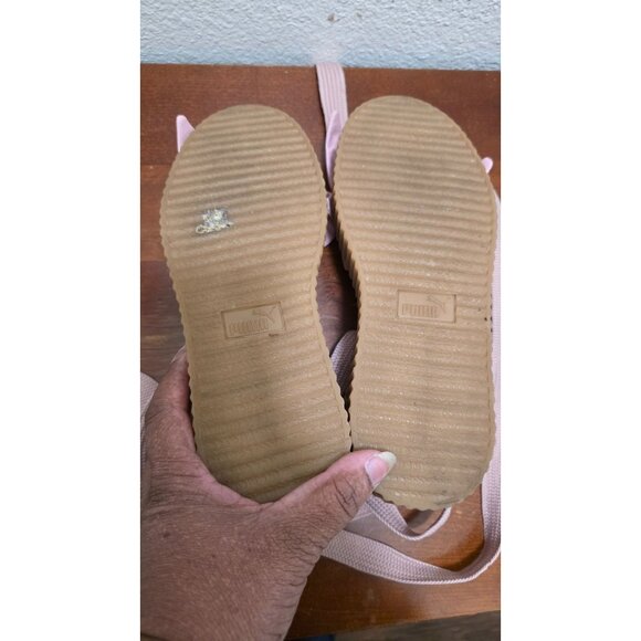 Puma Fenty by Rihanna Women's Pink Bow Galdieri Platform Shoes Size 8.5 - Picture 7 of 9